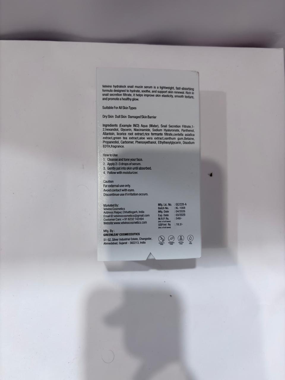 Serum Ingredients Side
